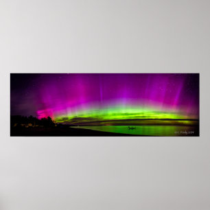Poster Luzes do norte sobre Hammond Bay
