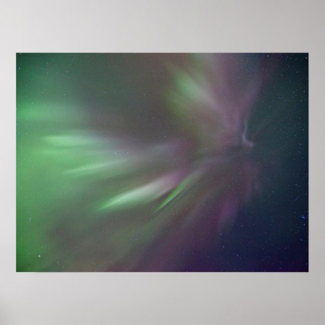 Poster Luzes do Norte | Whitehorse, Yukon (Frente)