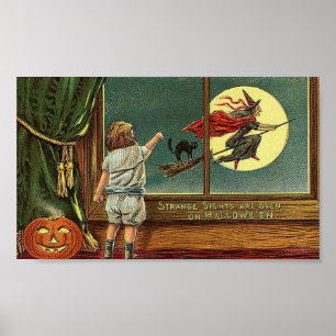 Poster Luzes estranhas são vistas no Halloween, Criança