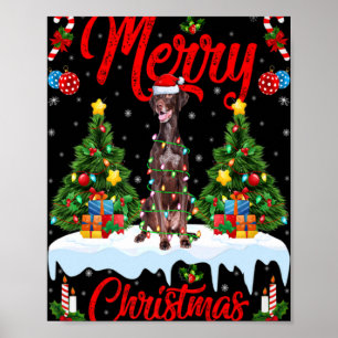 Poster Luzes Inter Cão Árvore de Natal Papai Noel Inter C