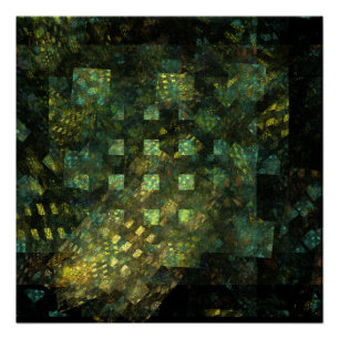 Póster Luzes na Abstrato Art da cidade