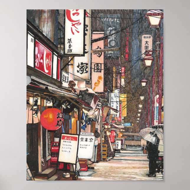 Poster Luzes na neve (Frente)