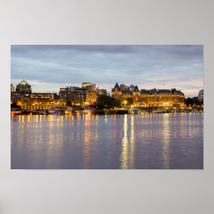 Poster Luzes noturnas de Victoria Harbor