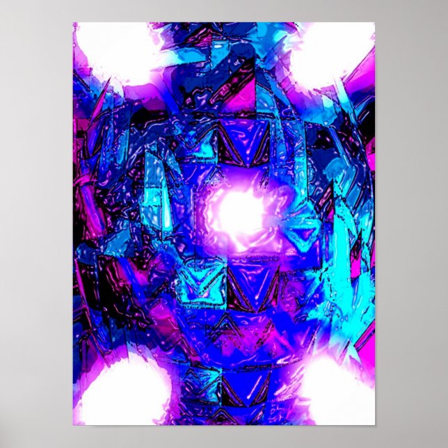 Poster Luzes submarinas (Frente)
