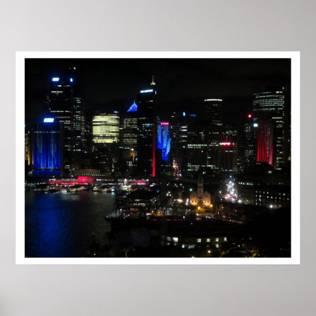 Poster luzes sydney vívidas (Frente)