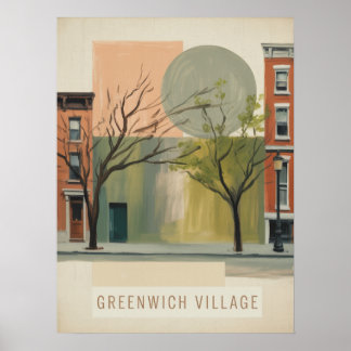 Poster luzes tranquilas da rua de Greenwich Village