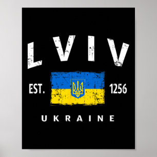 Poster Lviv Ucrânia Ukrayina Lwów