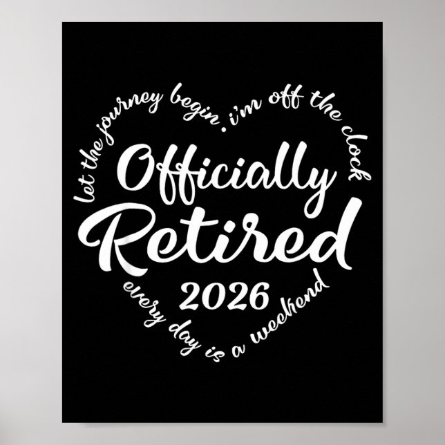 Poster Ly Retired 2026 Hear For Women Retirement  (Frente)