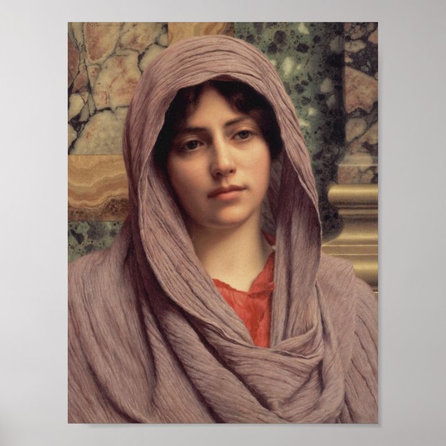 Póster Lycinna John William Godward CC0946 Cardstock (Frente)