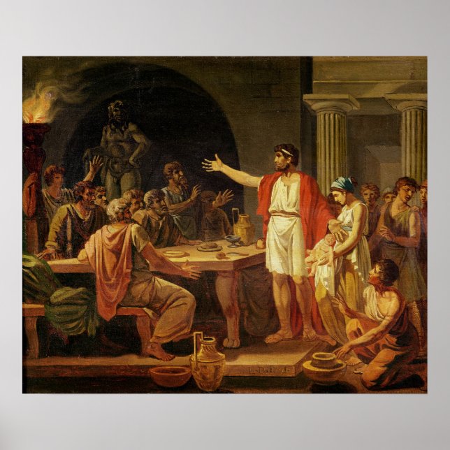Póster Lycurgus Mostrando os Antigos de Esparta (Frente)