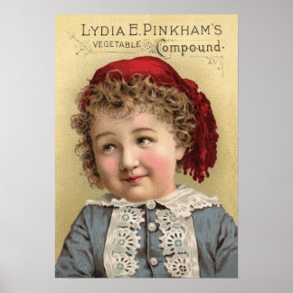 Póster Lydia Pinkhams — Anúncio composto vegetal