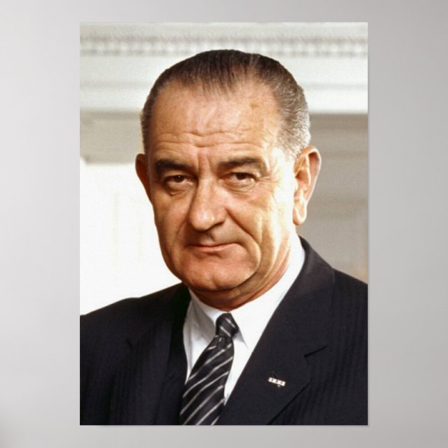 Póster Lyndon B. Johnson 36º Presidente (Frente)