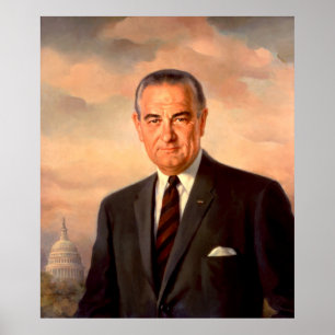 Póster LYNDON BAINES JOHNSON por Elizabeth Shoumatoff