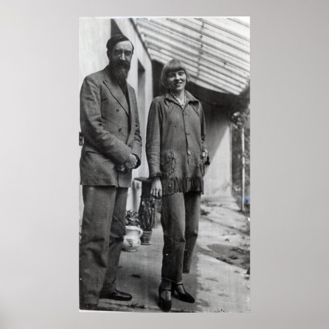 Póster Lytton Strachey e Iris Tree (Frente)