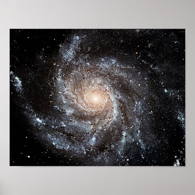 Poster M101 Galáxia Espiral de PinWheel NASA (Frente)