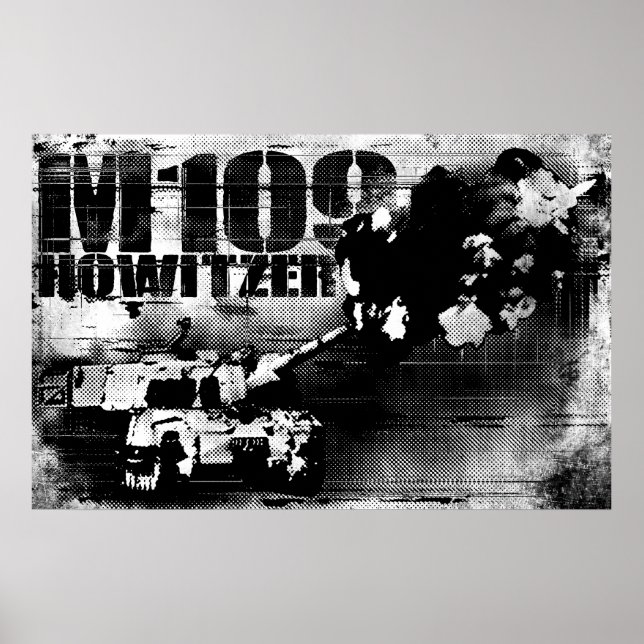 Poster M109 howitzer Print (Frente)