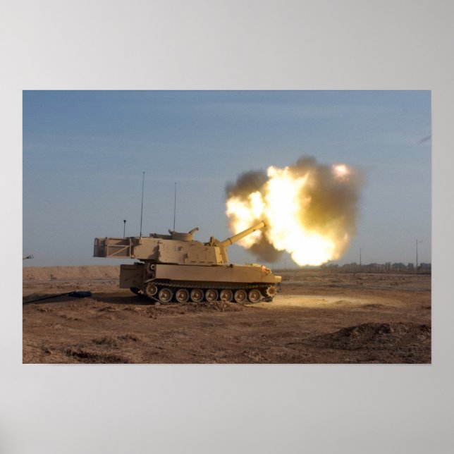 Poster M109A6 Howitzer (Frente)