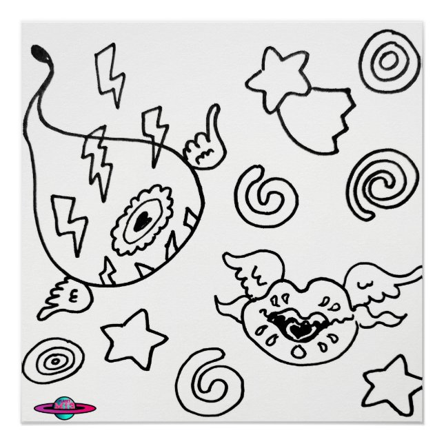Póster M13 Adoraria Estranho Olhos e Lábios (Frente)