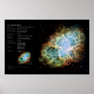 Póster M1 - A Nebulosa Do Caranguejo