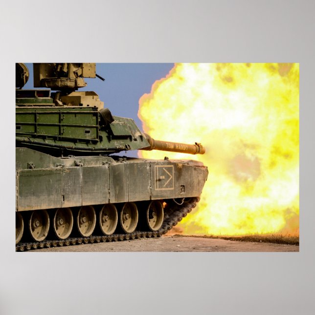 Poster M1 Tanque de Abrams (Frente)