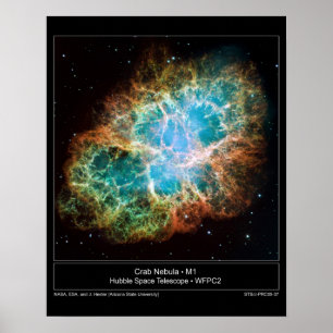 Póster M1 the Crab Nebula