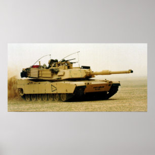 Poster M1A1 Tanque de Abrams