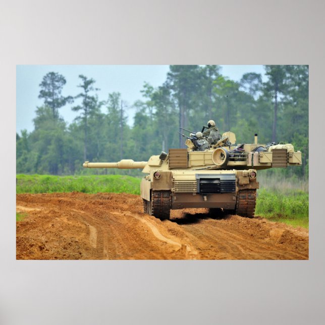 Poster M1A1 Tanque de Abrams (Frente)