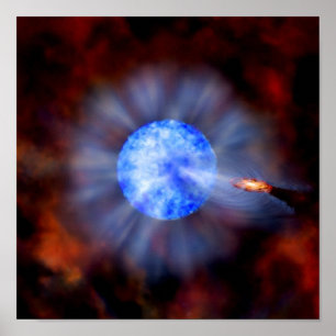 Póster M33 Buraco negro no espaço