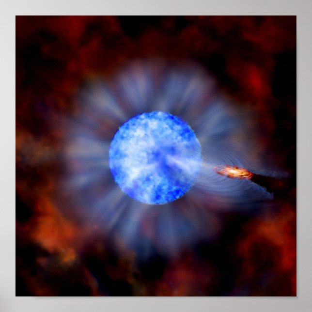 Póster M33 Buraco negro no espaço (Frente)