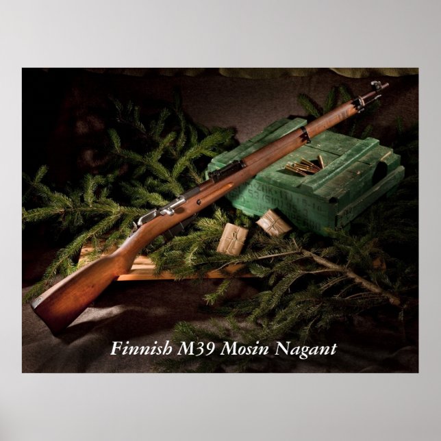 Poster M39 finlandês Mosin Nagant (Frente)