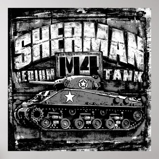 Poster M4 Sherman (Frente)