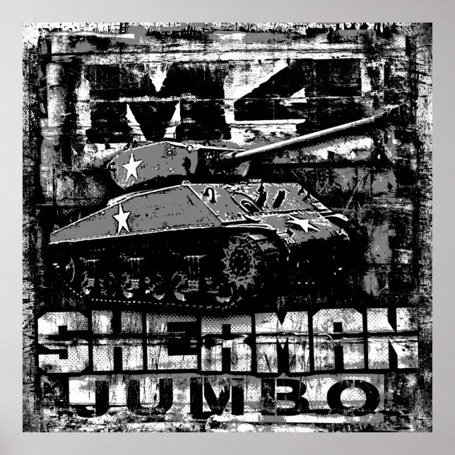 Poster M4 Sherman Jumbo (Frente)