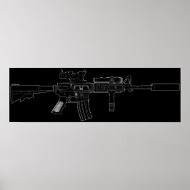 Póster M4 SOPMOD Preto