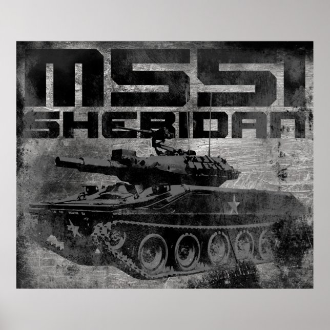 Póster M551 Sheridan (Frente)