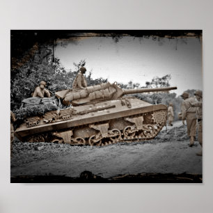 Póster M-10 Tank Destroyer WII