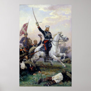 Póster M.D. geral Skobelev no Russo-Turco