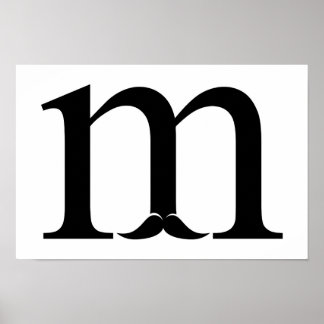 Poster M para bigode