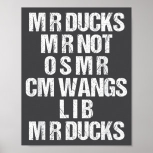 Poster M R Ducks M R Não O S M R Cm Wangs Lib M R Ducks