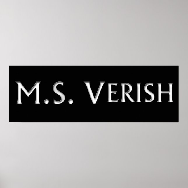 Poster M.S. Verish Banner (Frente)