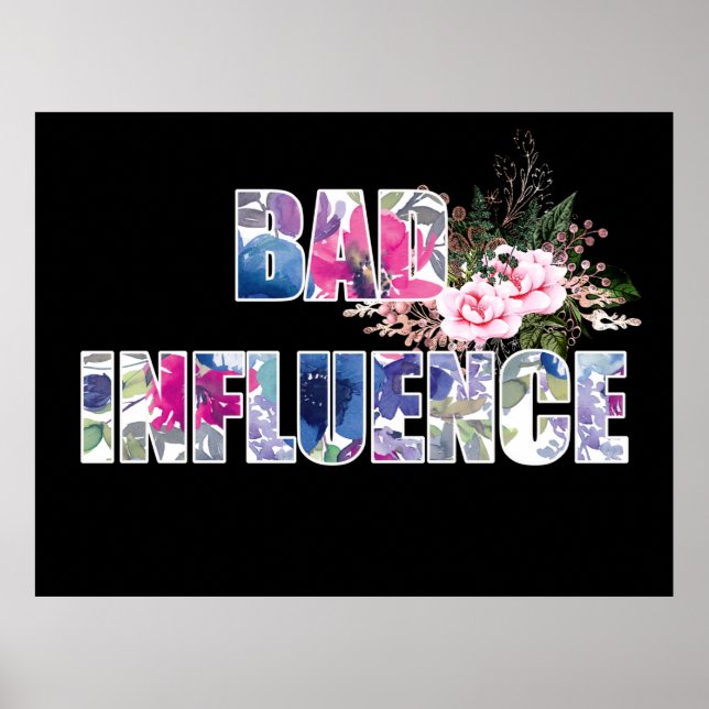 Poster Má Influência  (Frente)