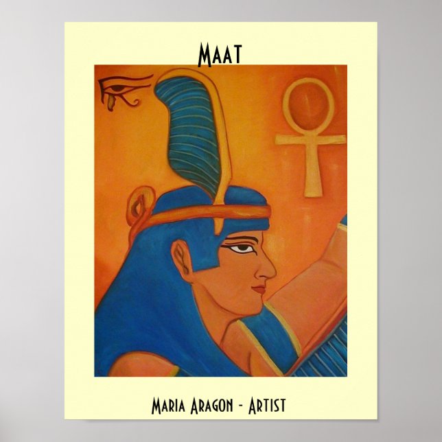 POSTER MAAT - DEUSA EGÍPCIA (Frente)
