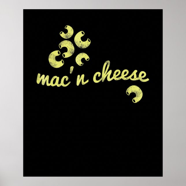 Poster Mac n | presente de humor de chef divertido (Frente)