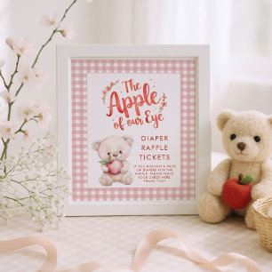 Poster Maçã de Oye Gingham - Fralda Raffle