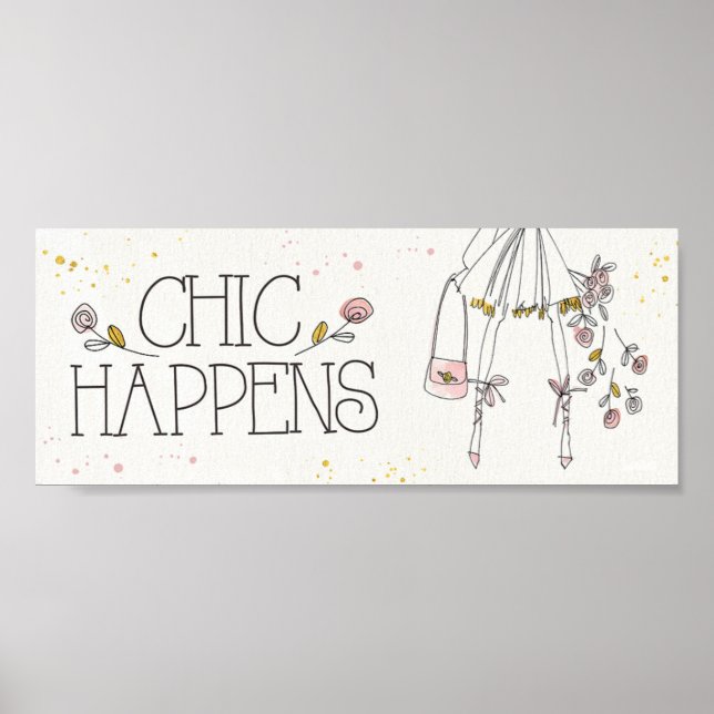 Poster Maçã Selvagem | Chic Happens - Fashion Cote (Frente)