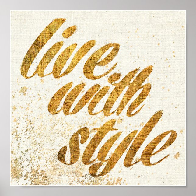 Poster Maçã Selvagem | Live with Style - Girly Cote (Frente)