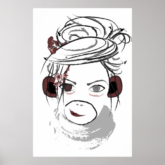 Póster macaco. (Frente)