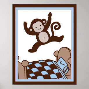 Póster Macaco 3 Jumpin no poster/impressão da arte da