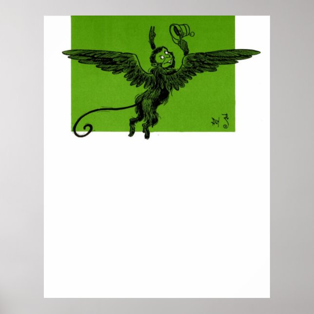 Poster Macaco Alado (Frente)