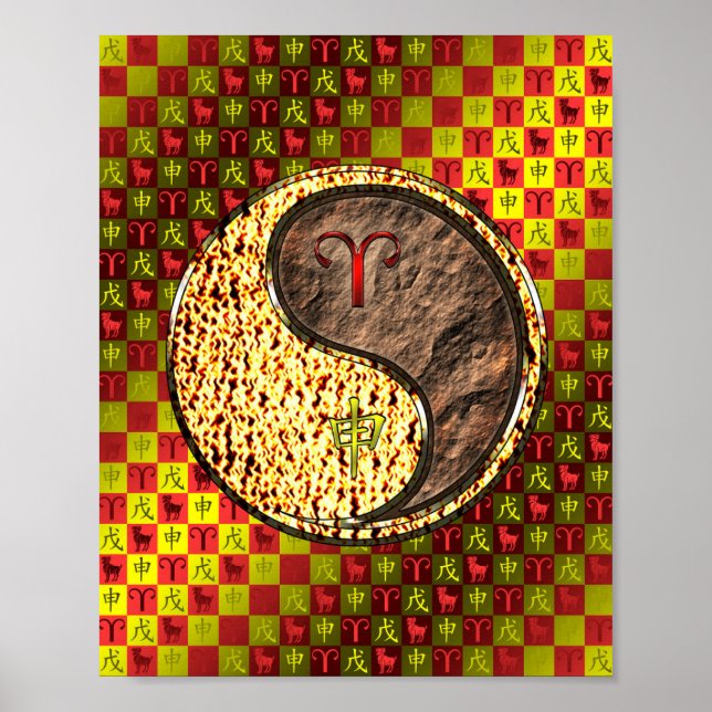 Poster Macaco Aries & Earth (Frente)