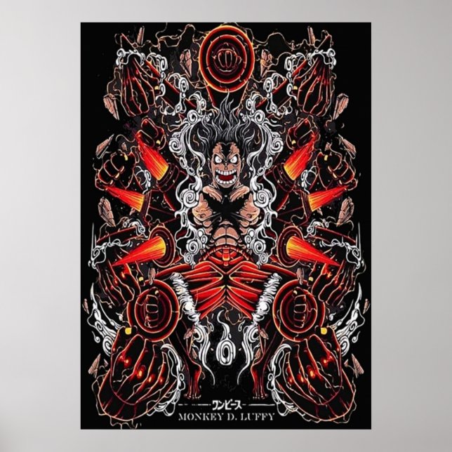 Poster Macaco da Luffy (Frente)